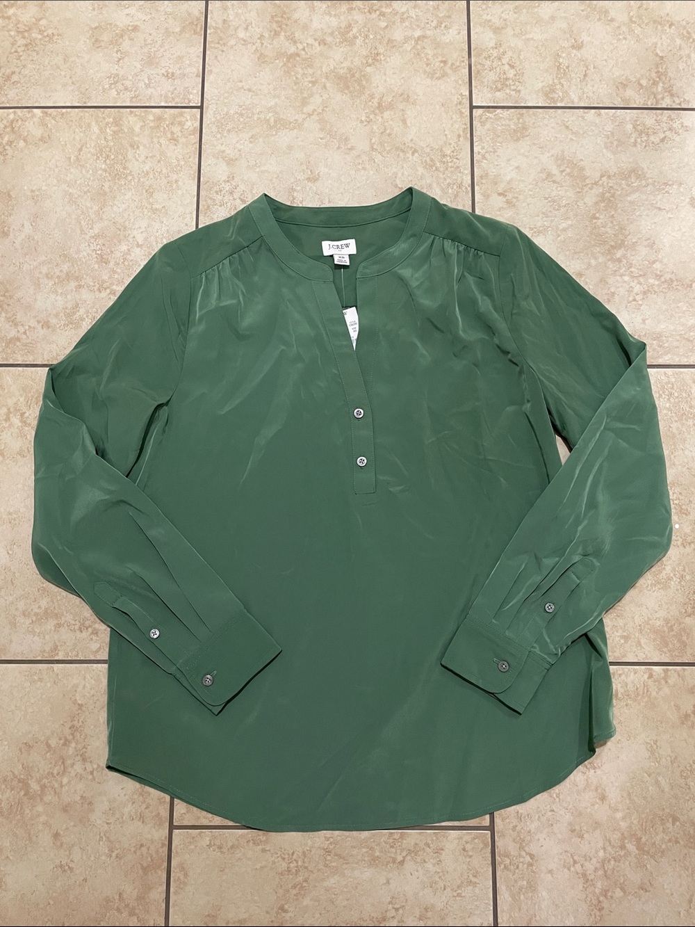 J.Crew Popover Placket Blouse Size XS